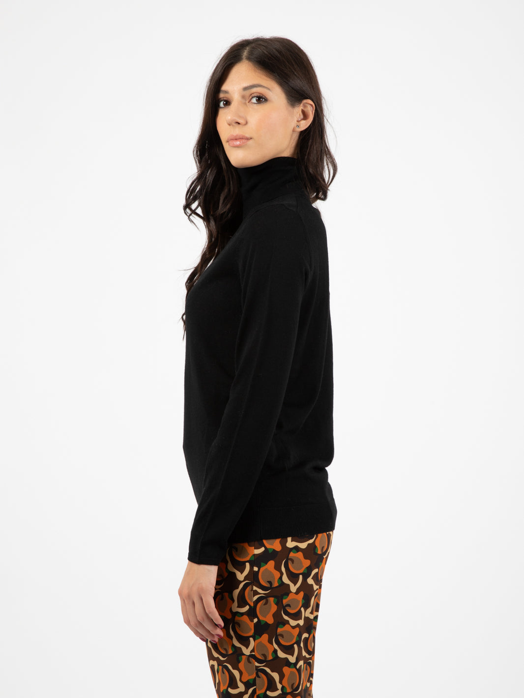 Black wool turtleneck