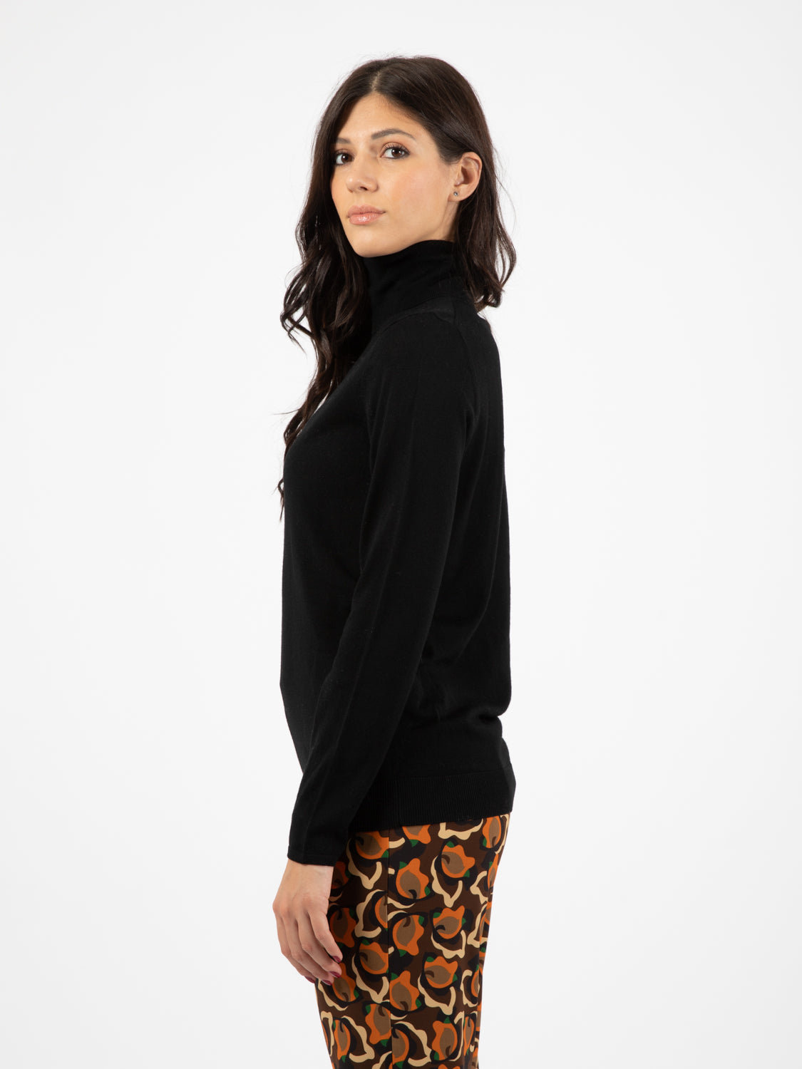 Black wool turtleneck