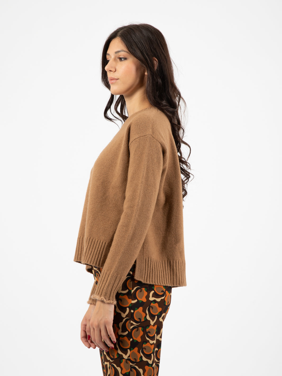 Camel Crewneck Sweater