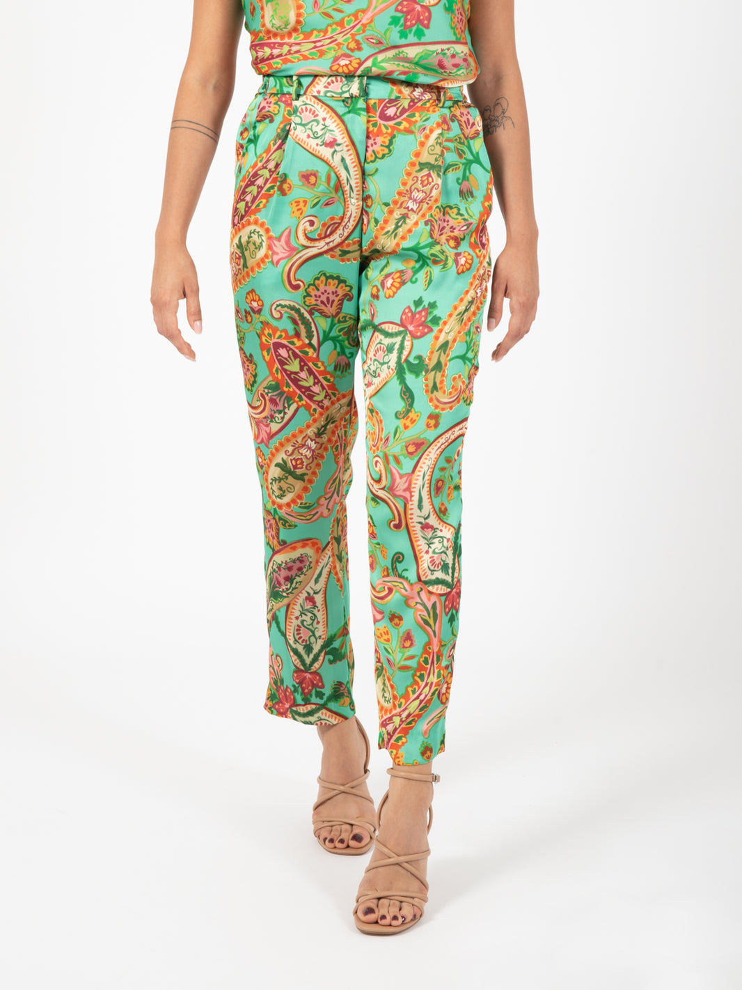Magicis green / multicolor trousers