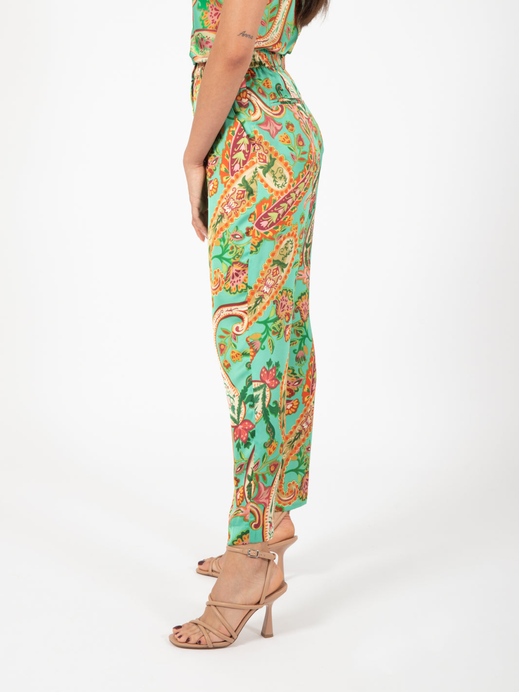 Magicis green / multicolor trousers
