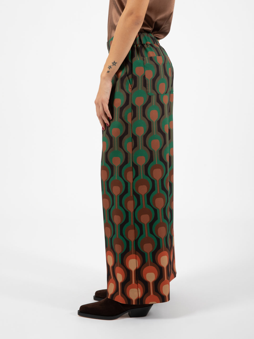 Temple Deg Pants Green / Brown / Black