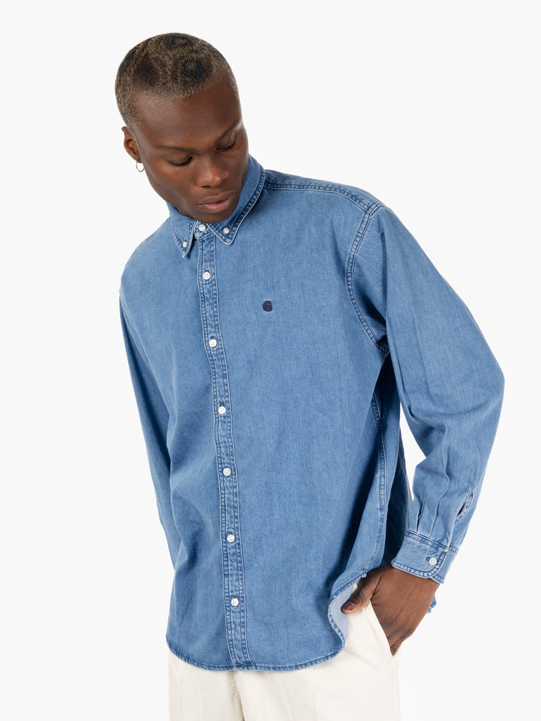L/S Lucas shirt blue