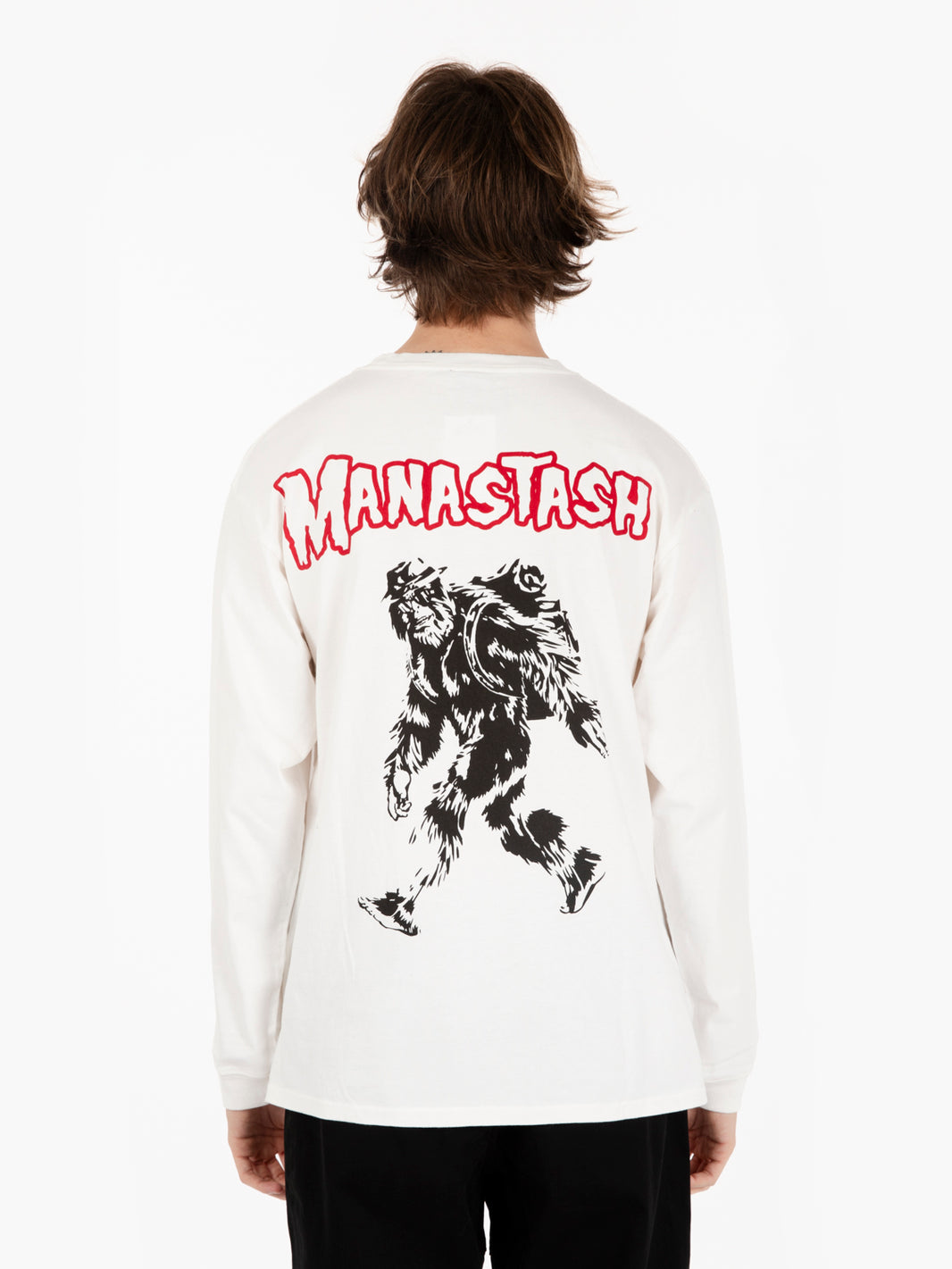 Pumice longsleeve tee big foot white