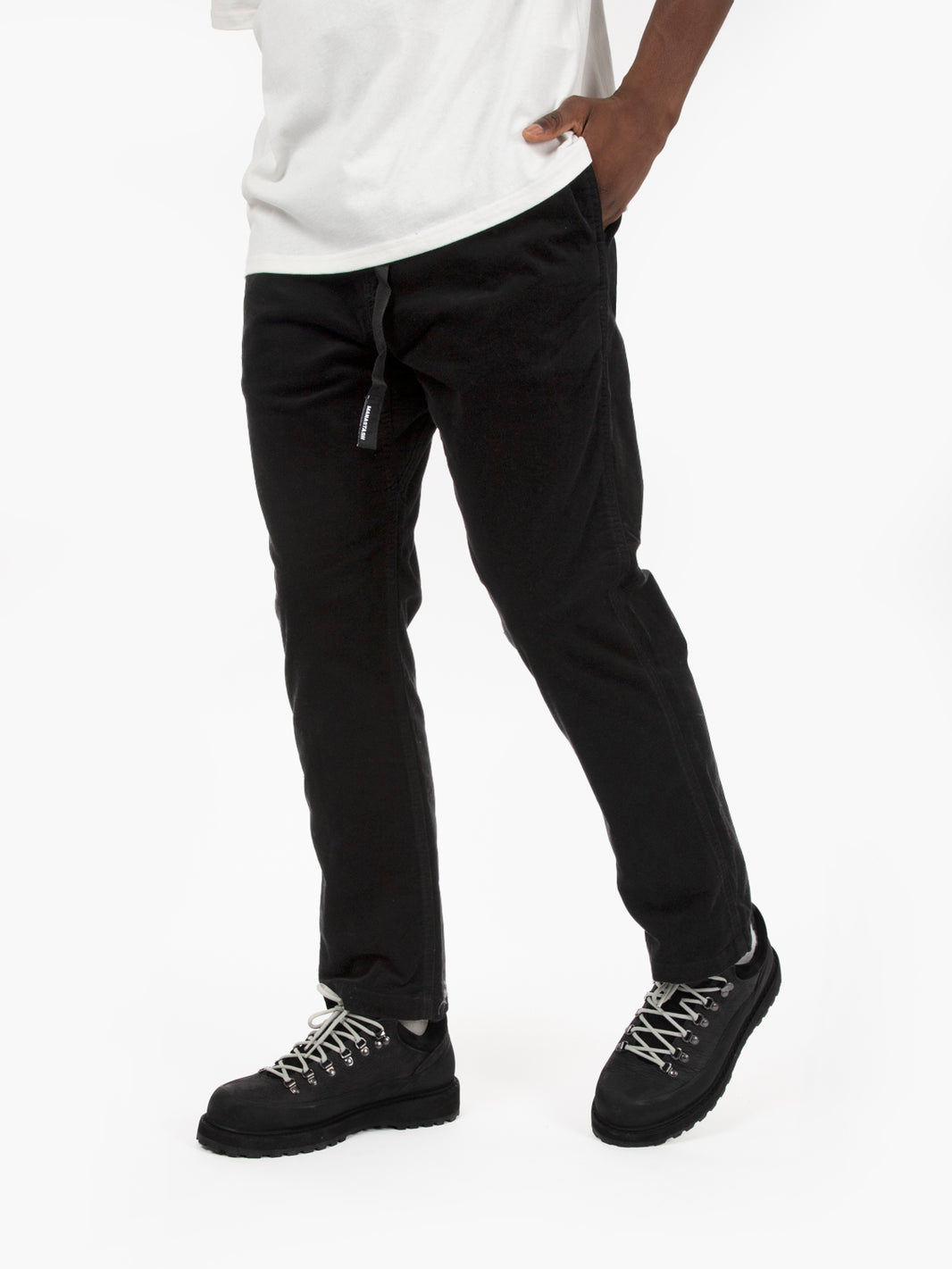 Stretch corduroy black