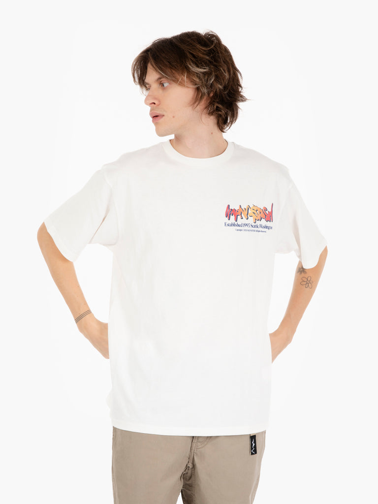 MANASTASH - T-shirt citee paint logo white