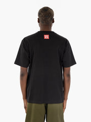 MANASTASH - T-shirt con grafica stampata black