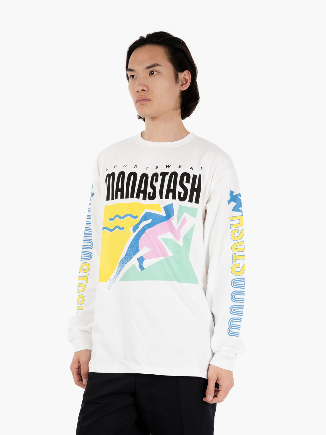 T-shirt long sleeve white