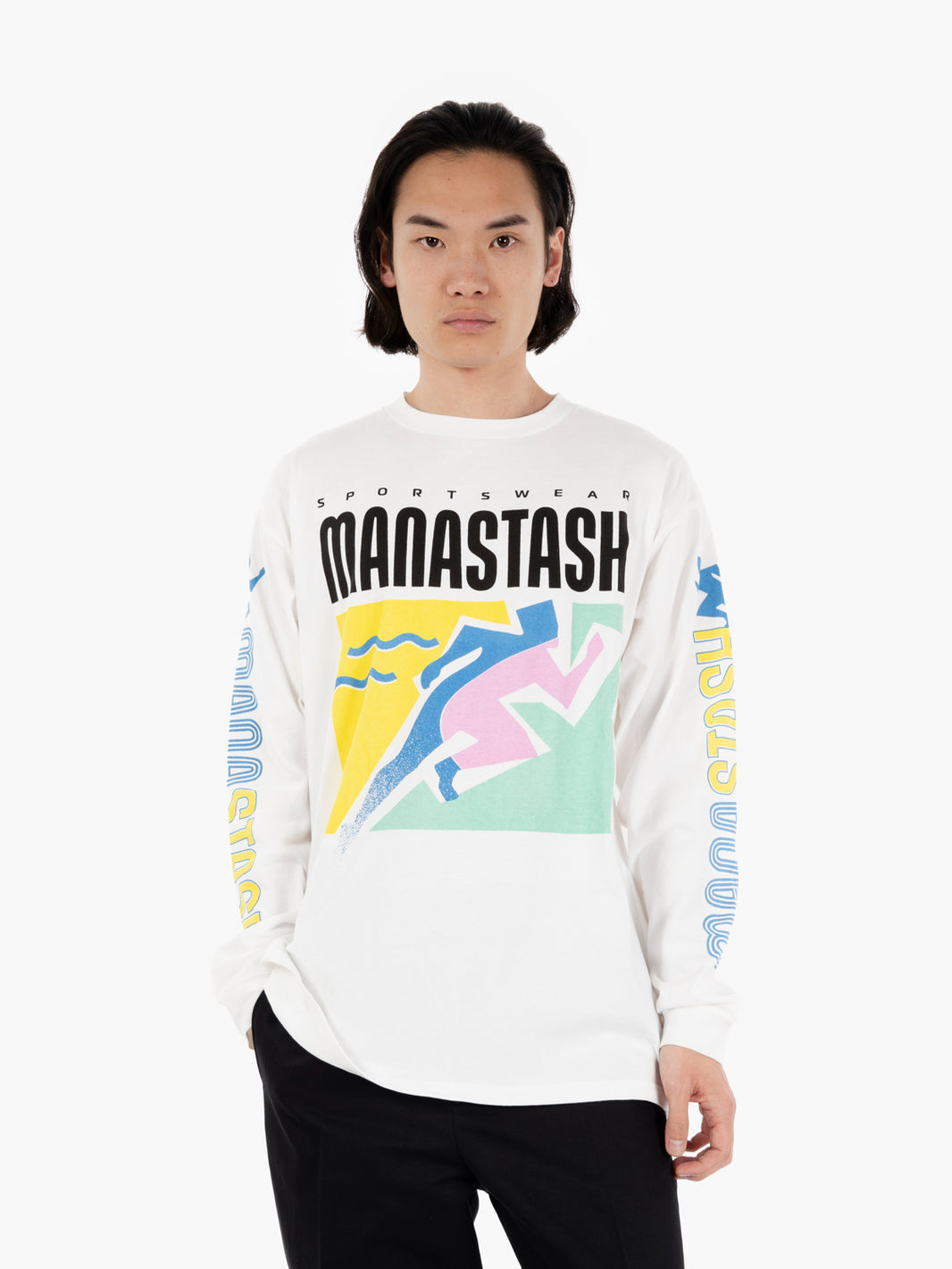 T-shirt long sleeve white