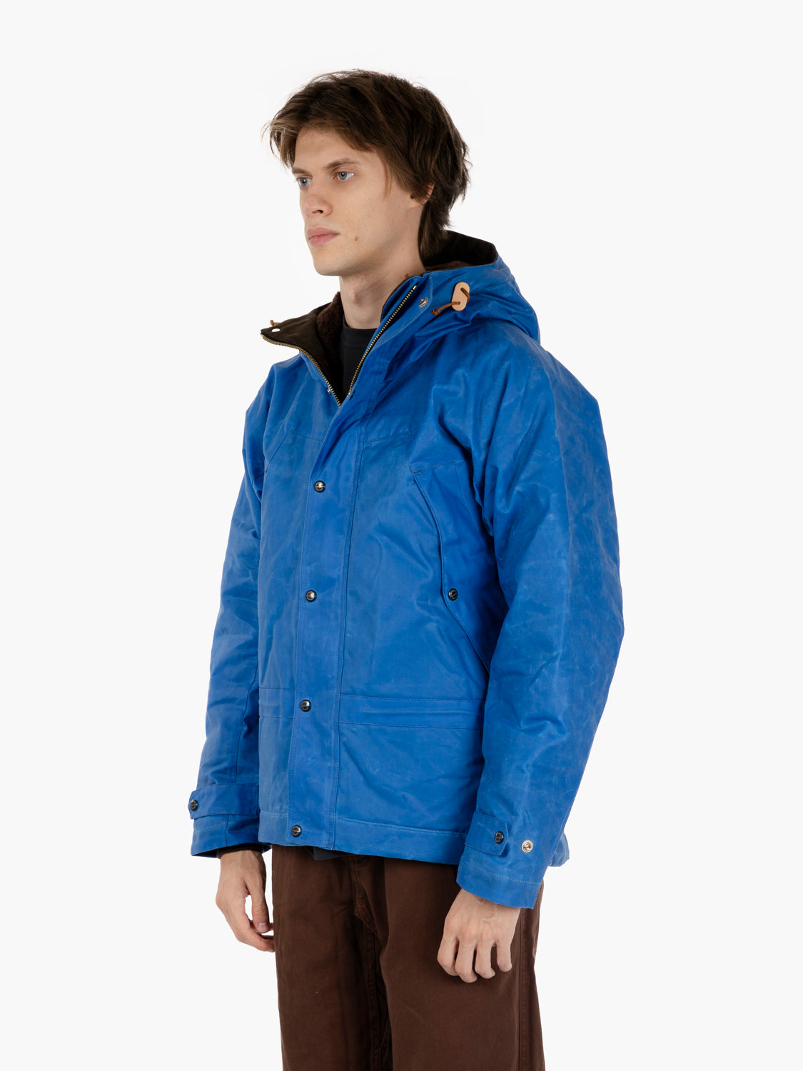 Mountain Jacket waxed mid blue