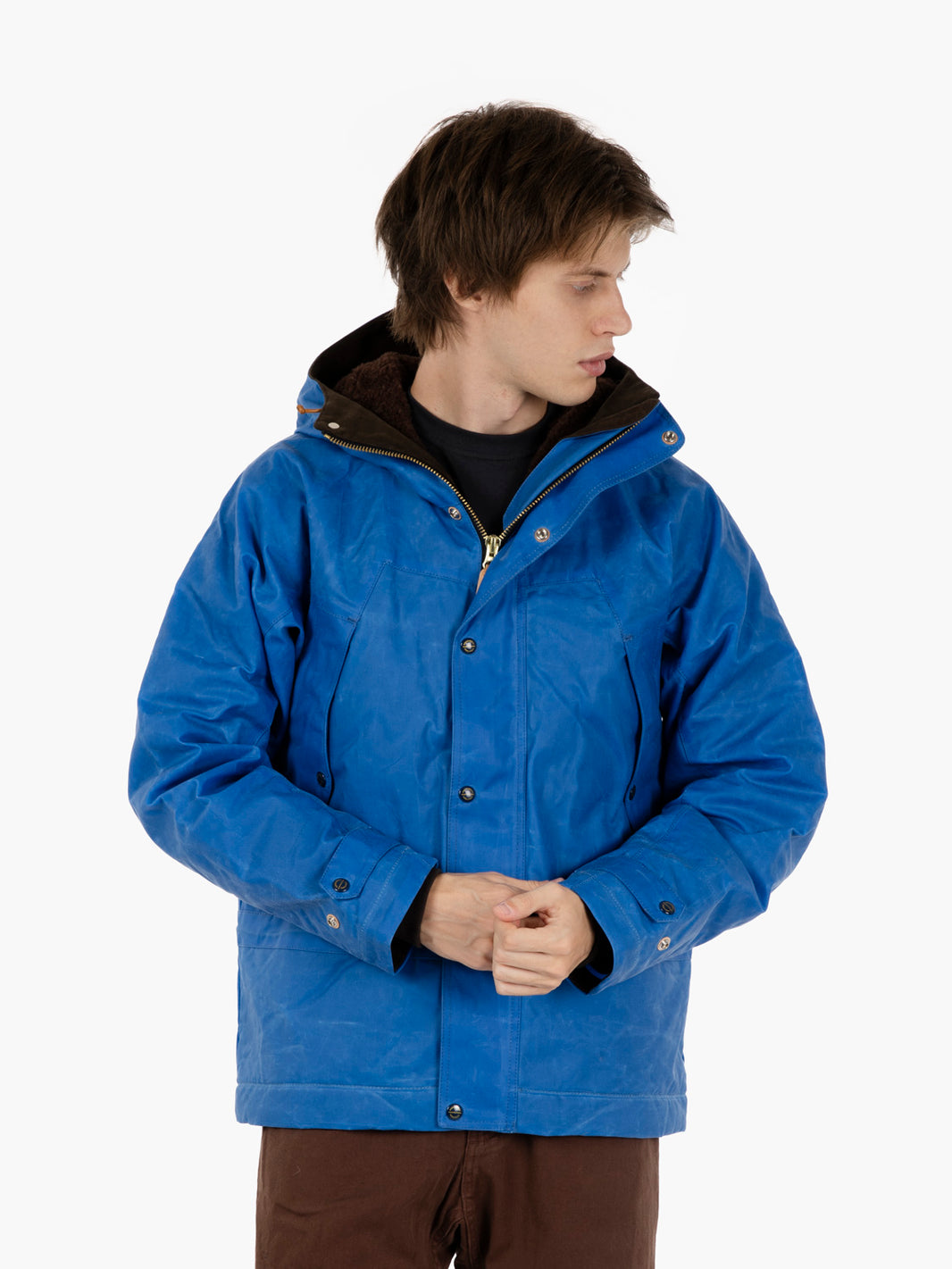 Mountain Jacket waxed mid blue