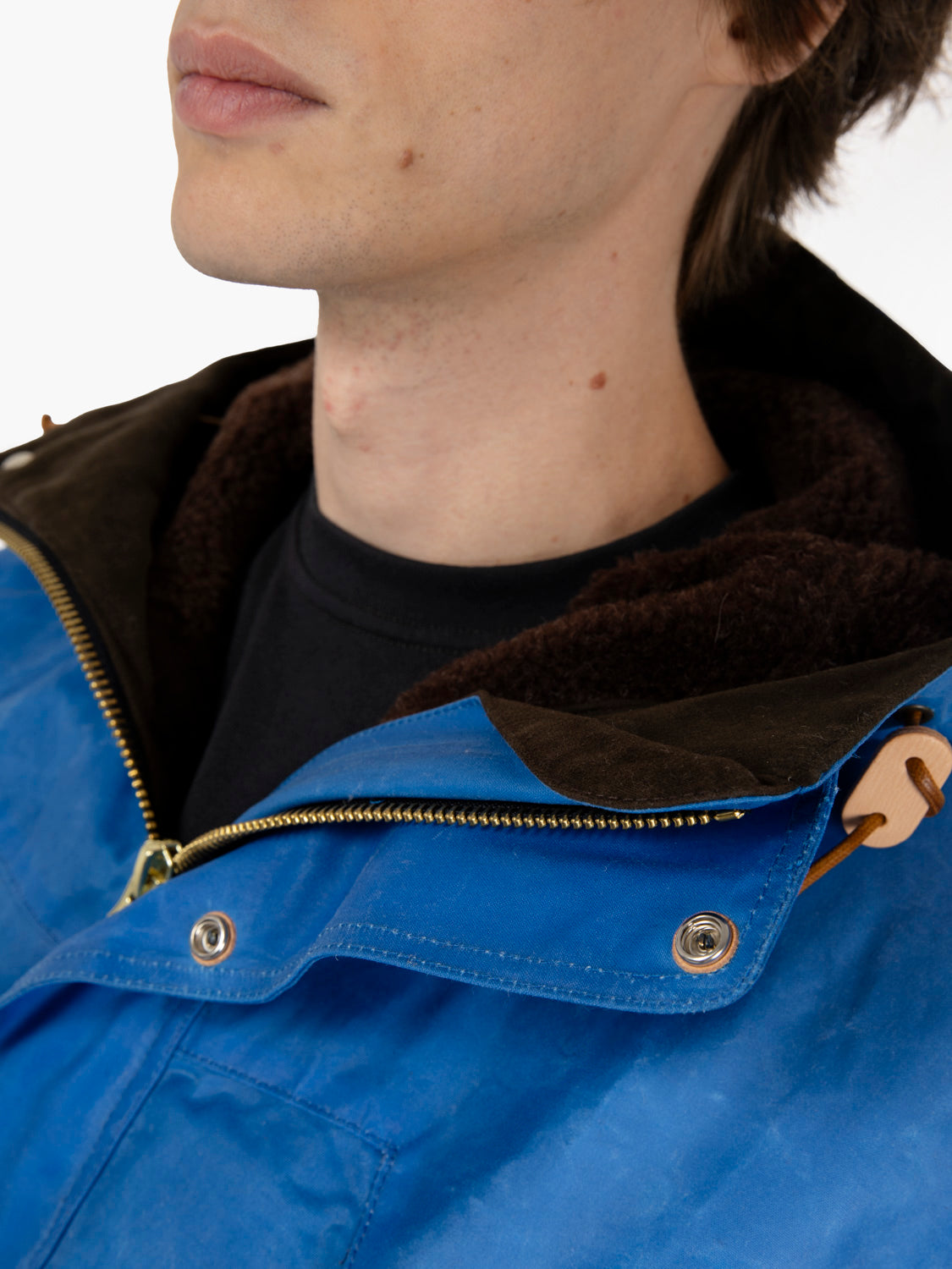 Mountain Jacket waxed mid blue