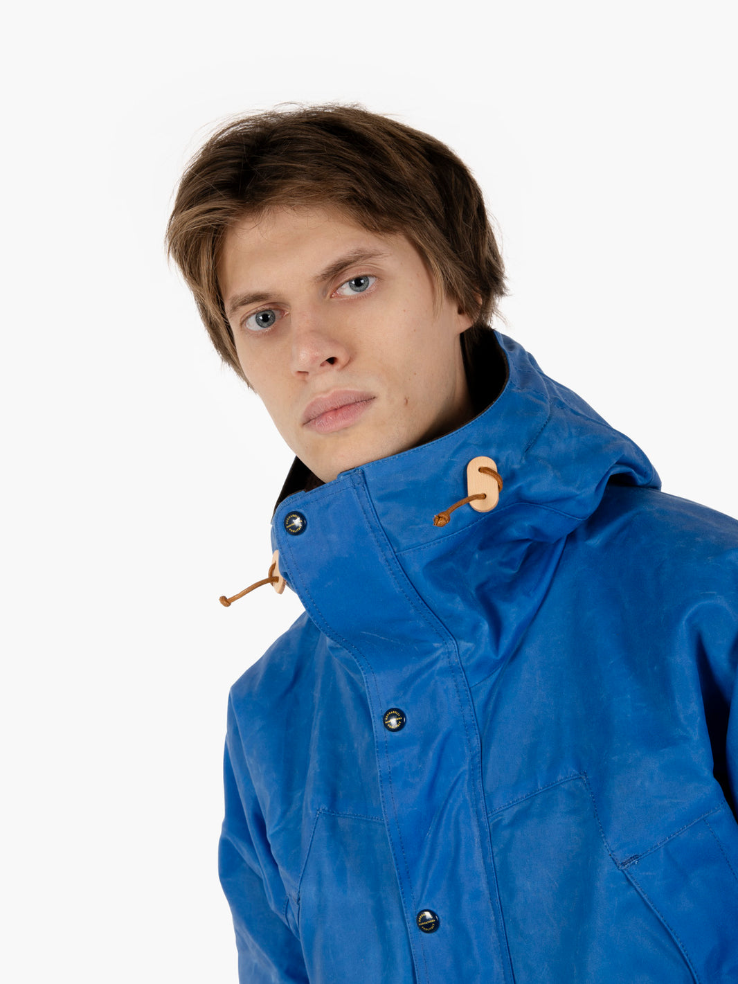 Mountain Jacket waxed mid blue