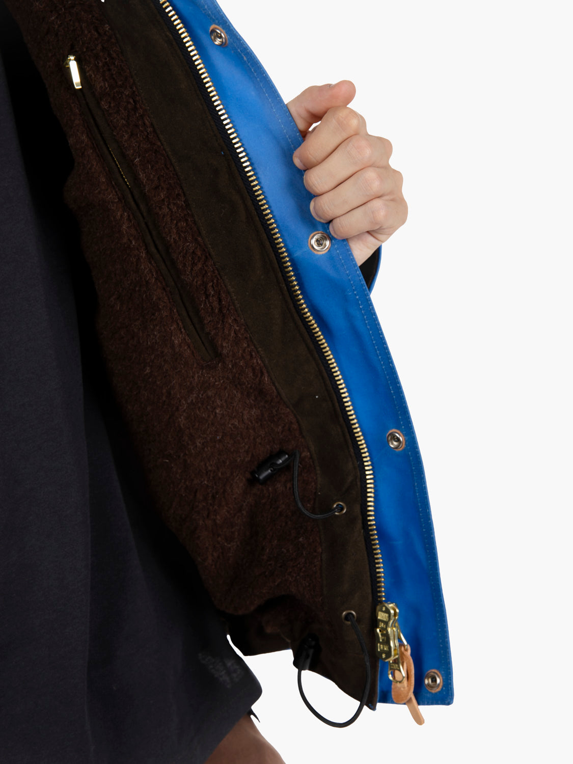Mountain Jacket waxed mid blue