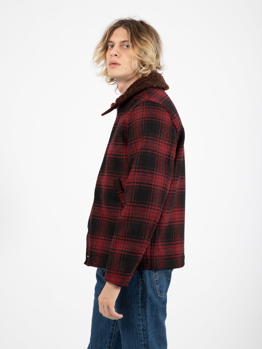 Deck Jacket red / black