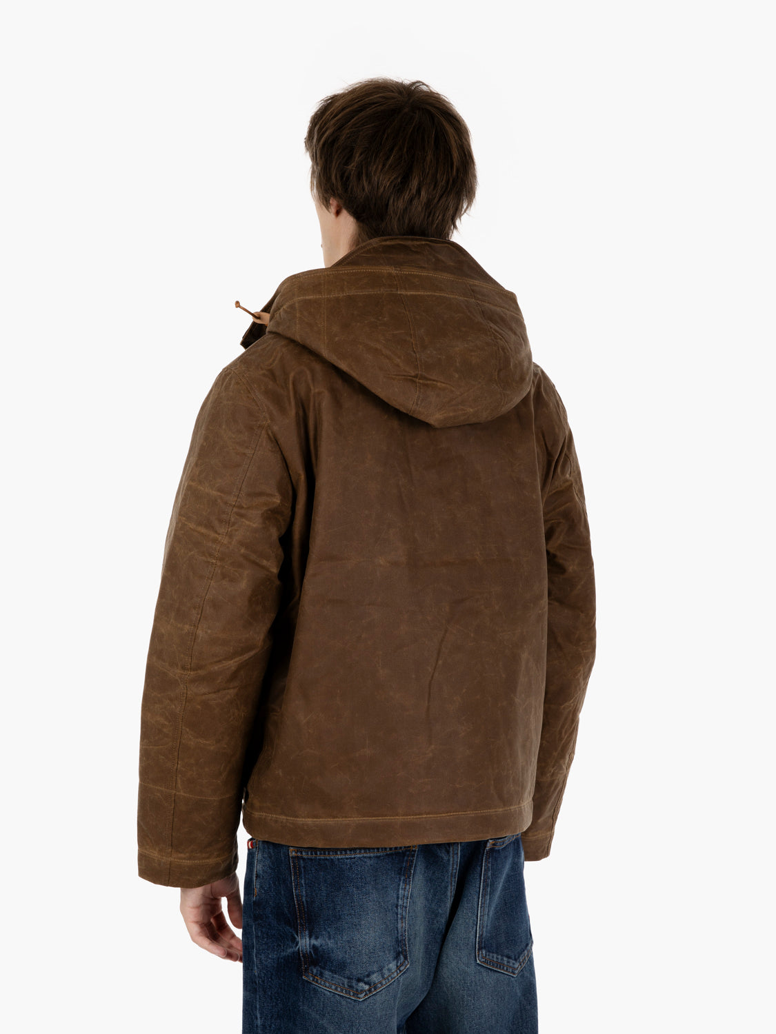 Dark tan jacket with hood