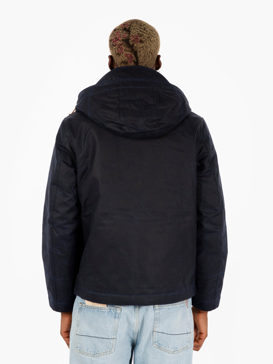 Giubbotto navy con cappuccio
