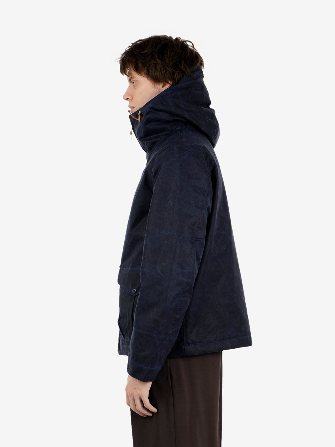 Navy jacket with hood