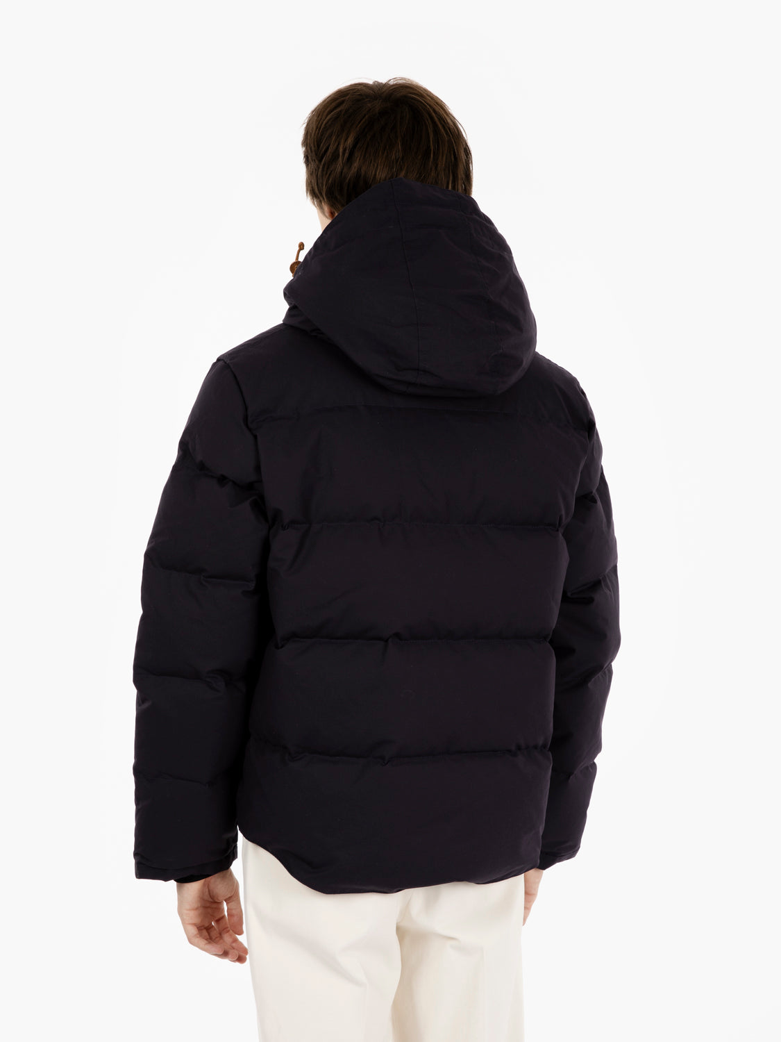 Goose Down Hooded jacket navy