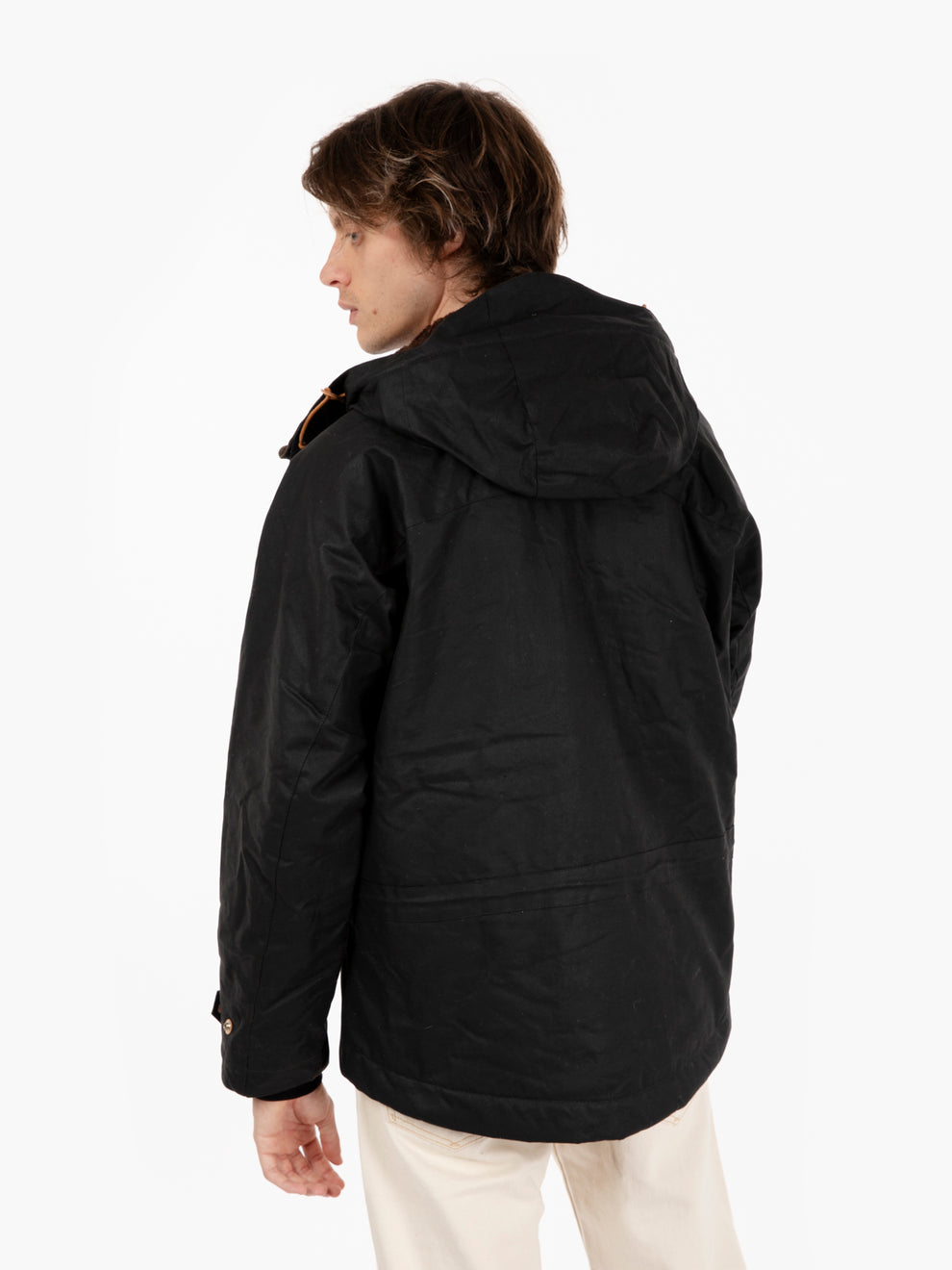 Mountain fleece lining jacket in black