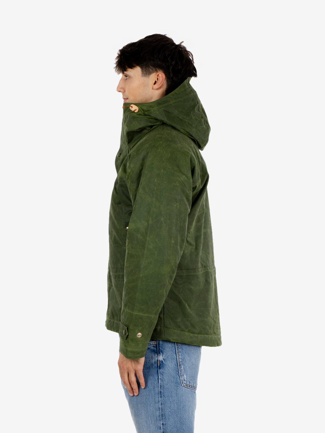 Mountain jacket cotone cerato light green