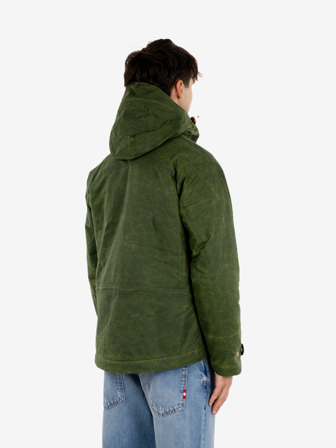 Mountain jacket cotone cerato light green