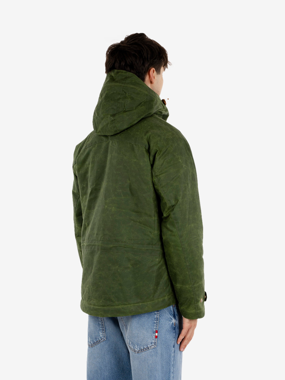 Mountain jacket cotone cerato light green