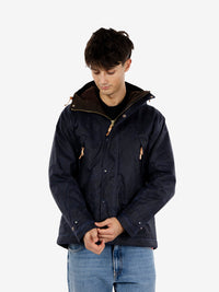 Mountain jacket cotone cerato navy