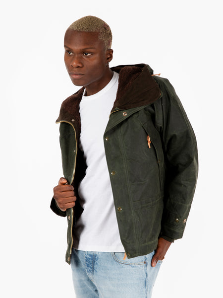 Mountain Jacket waxed dark green