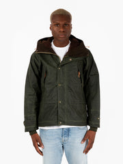 MANIFATTURA CECCARELLI - Mountain Jacket waxed dark green