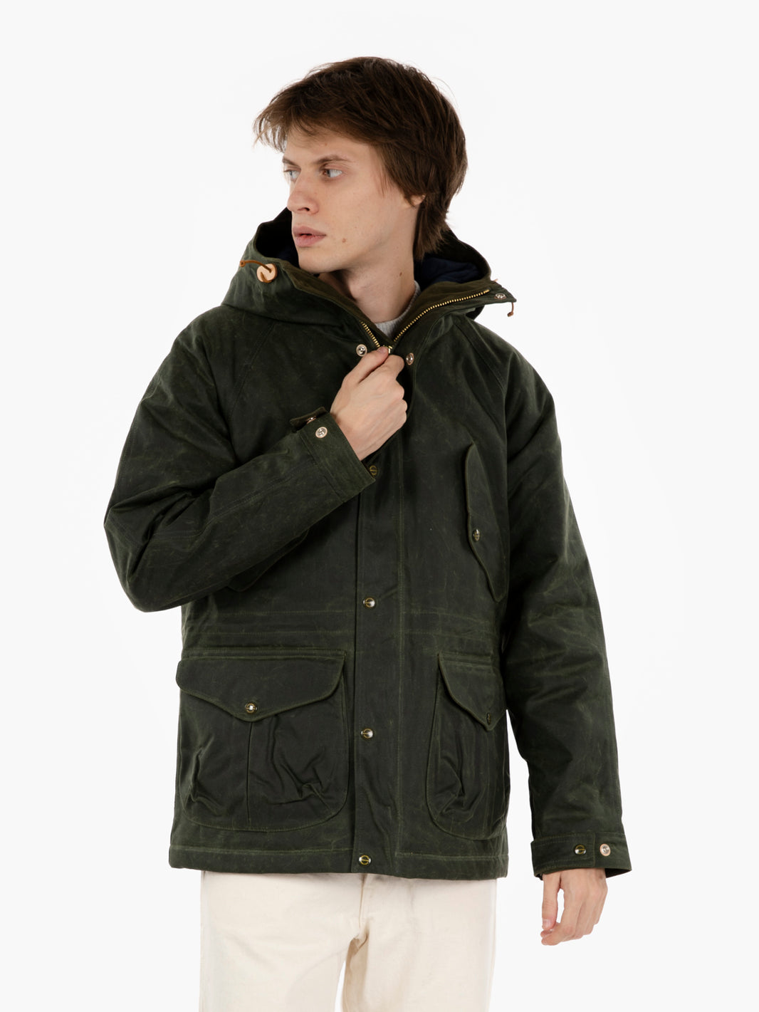 New Fisherman parka dark green