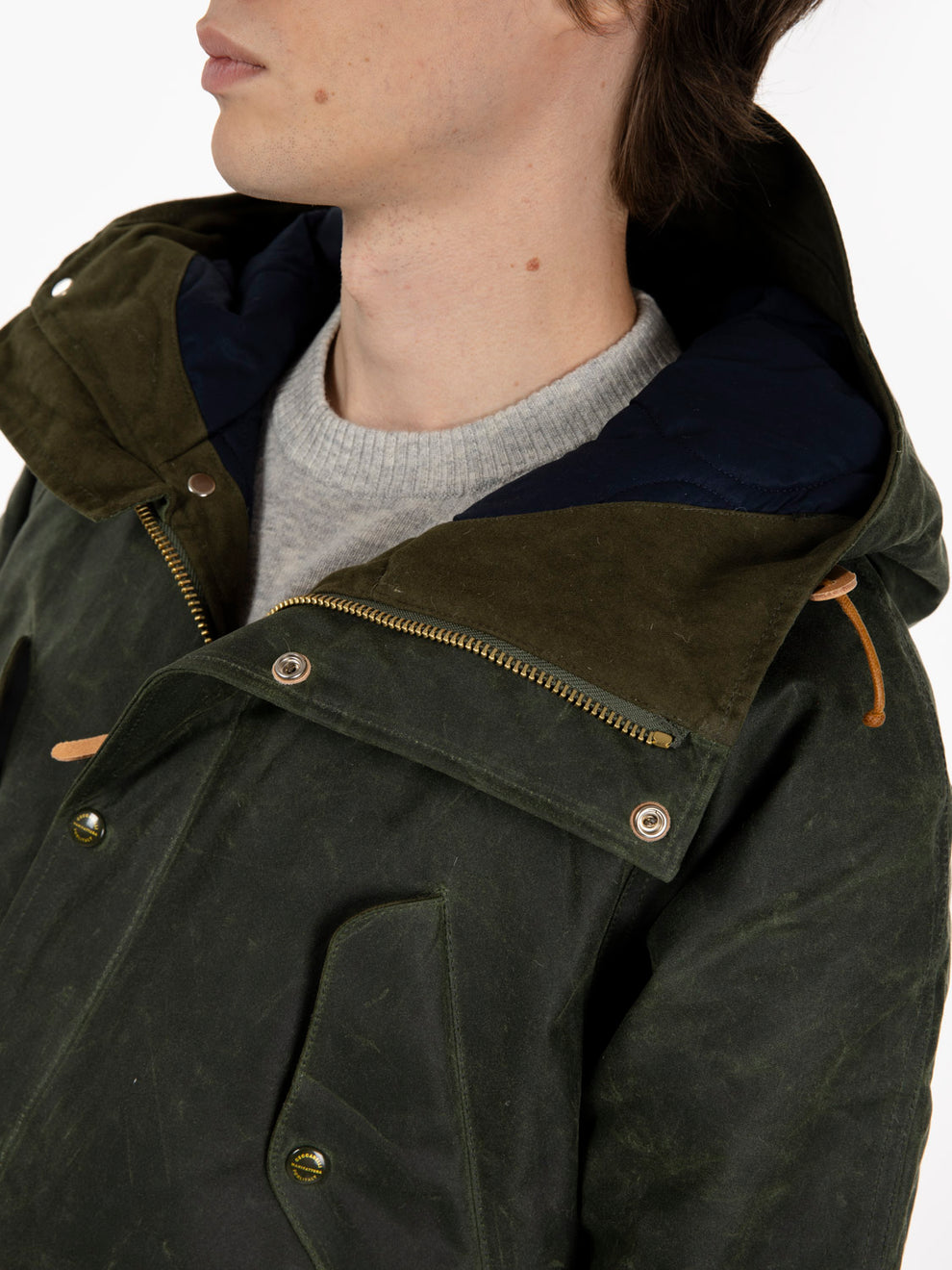 New Fisherman parka dark green