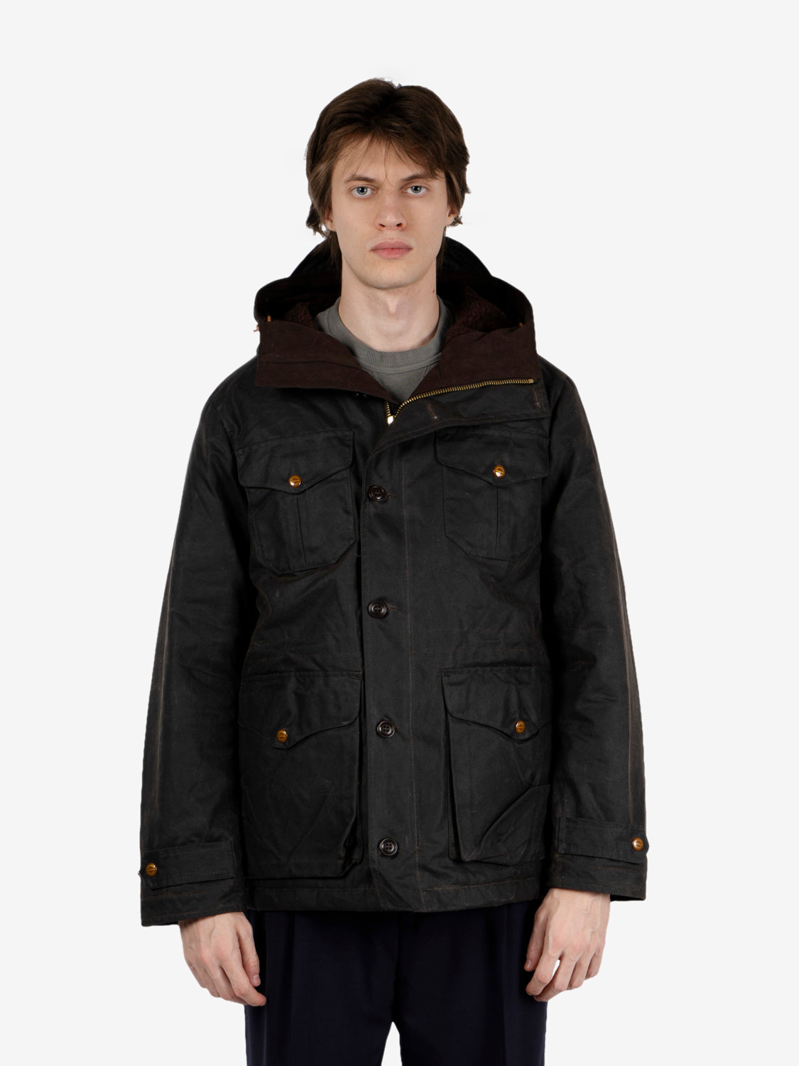 Teddy Lined Weekender coat chocolate