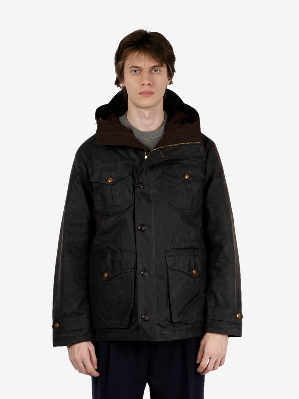 Teddy Lined Weekender coat chocolate