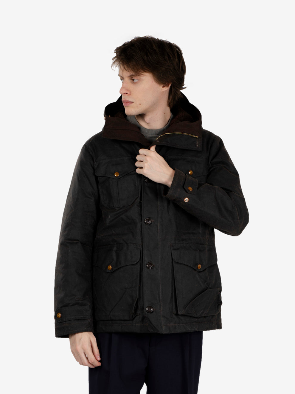 Teddy Lined Weekender coat chocolate