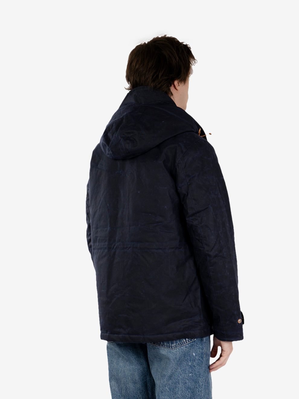 Navy blue teddy-lined Weekender coat
