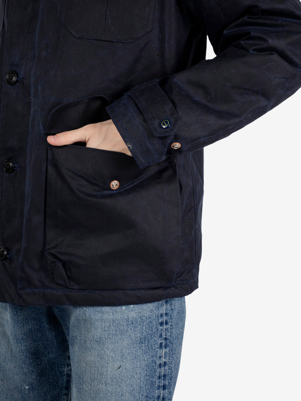 Navy blue teddy-lined Weekender coat