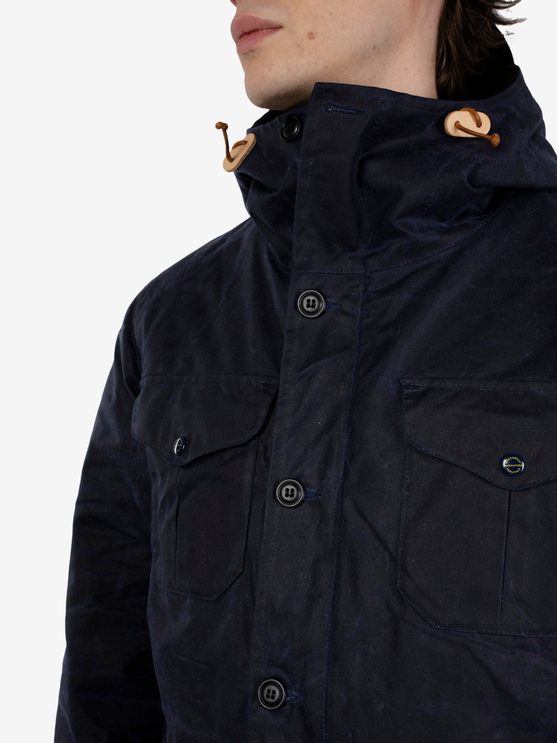 Navy blue teddy-lined Weekender coat