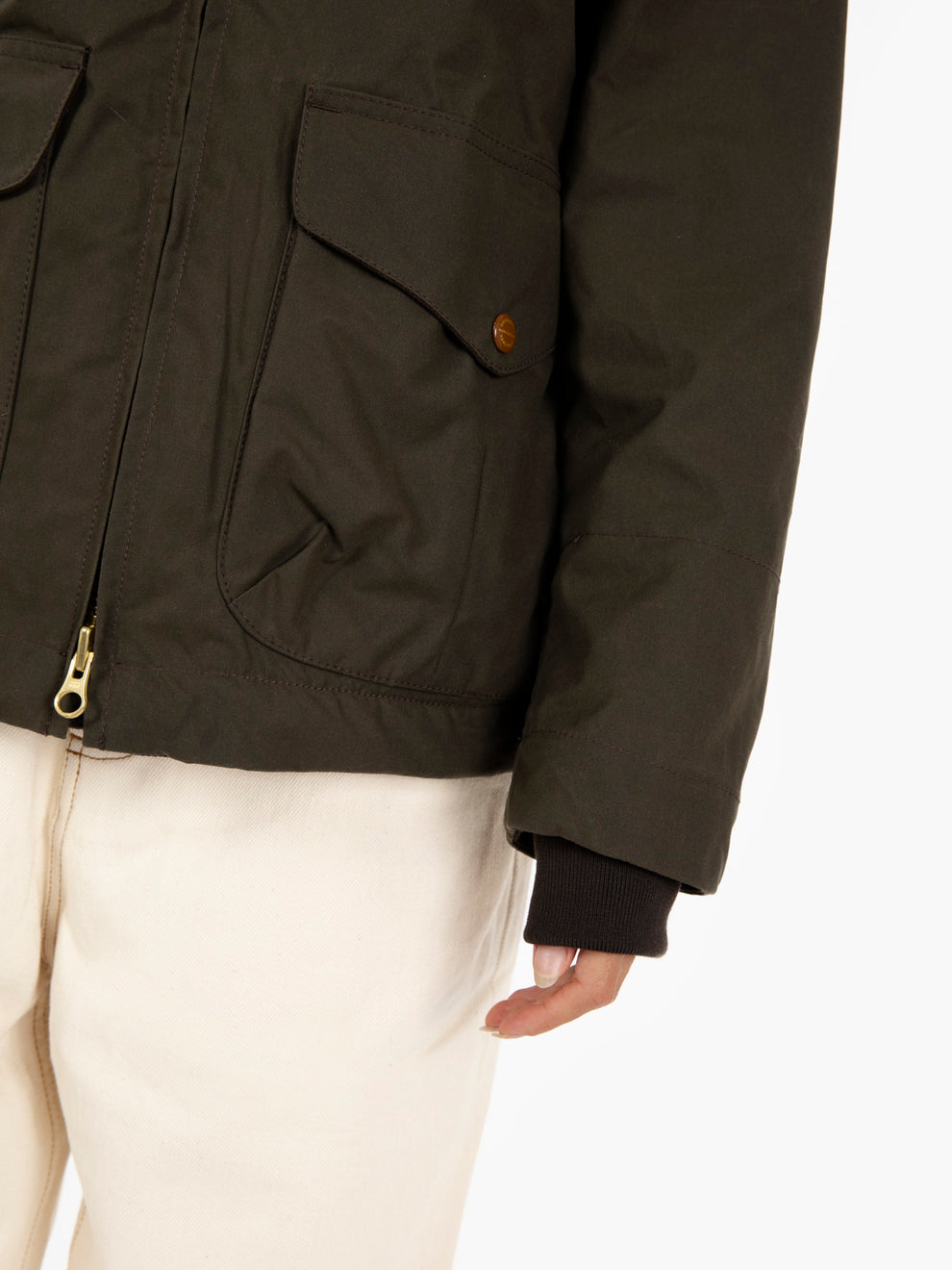 Woman blazer coat with hood chocolate
