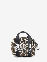AVIATOR BAG S VELVET ANIMAL PRINT BBVVGIRAFFA06