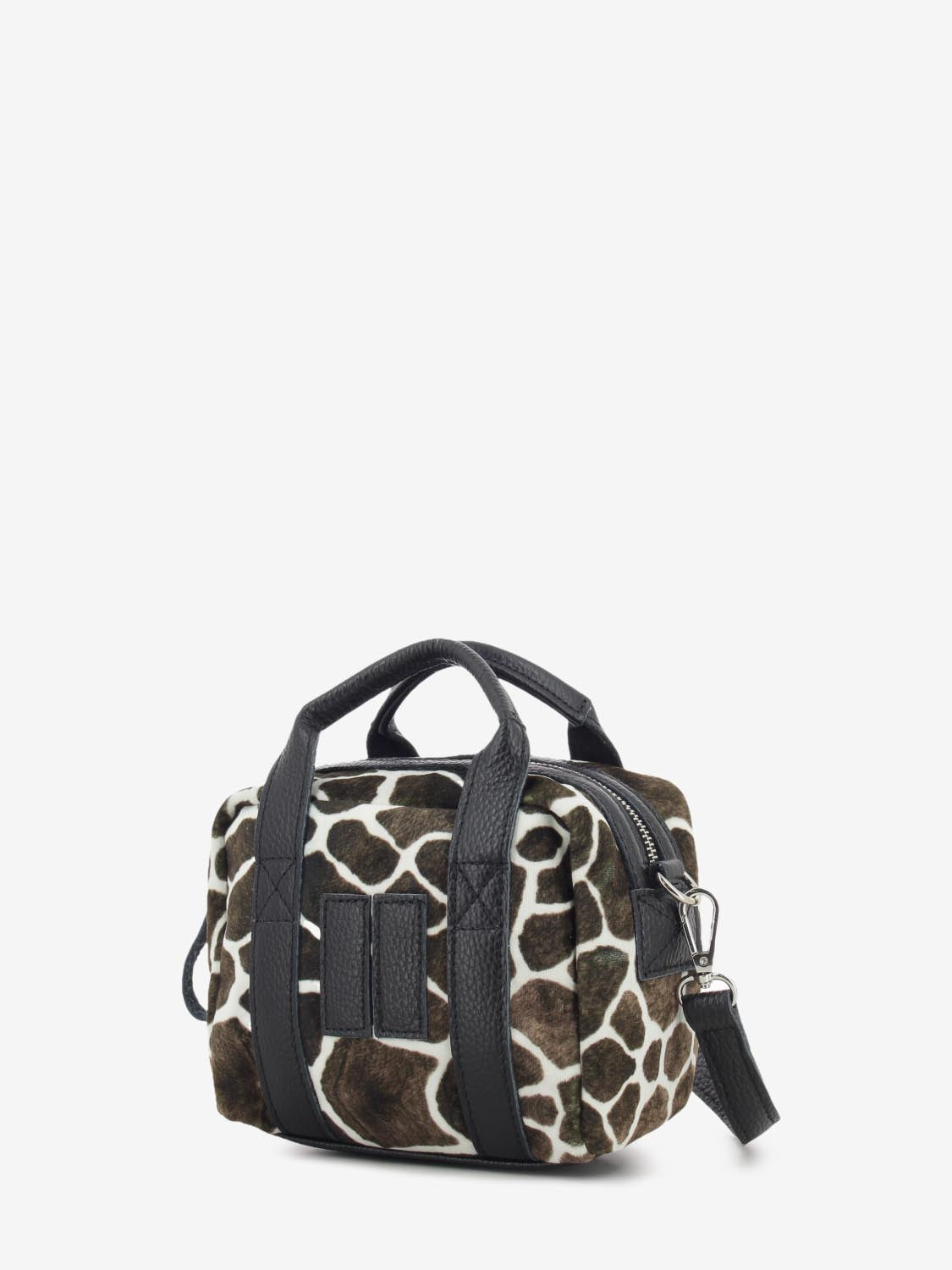 AVIATOR BAG S VELVET ANIMAL PRINT BBVVGIRAFFA06
