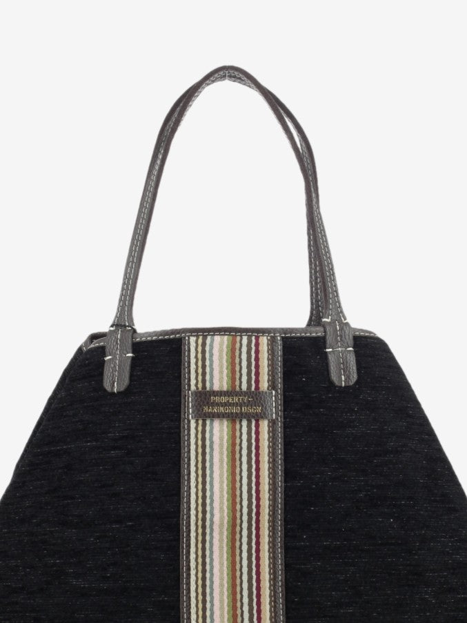 Shopper ciniglia winter black