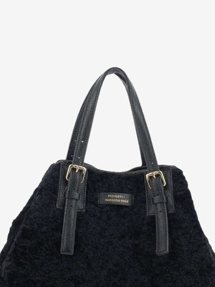 Shopper eco fur black