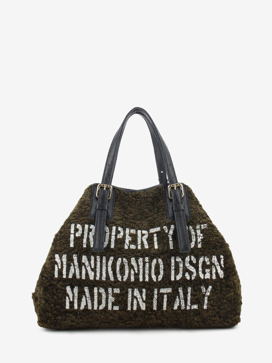 BROWN ECO FUR SHOPPING BAG SHPEF03BROWN