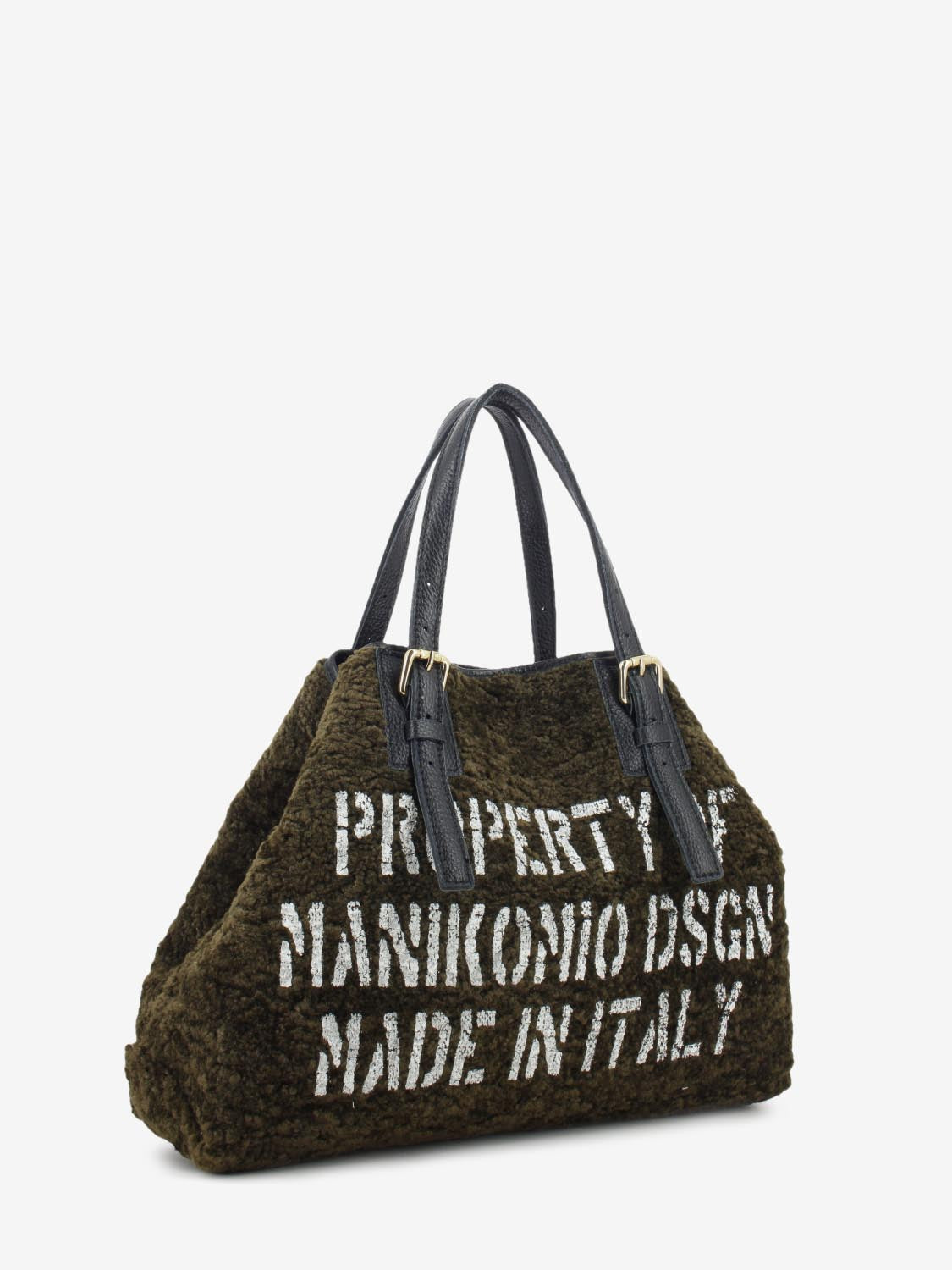 BROWN ECO FUR SHOPPING BAG SHPEF03BROWN