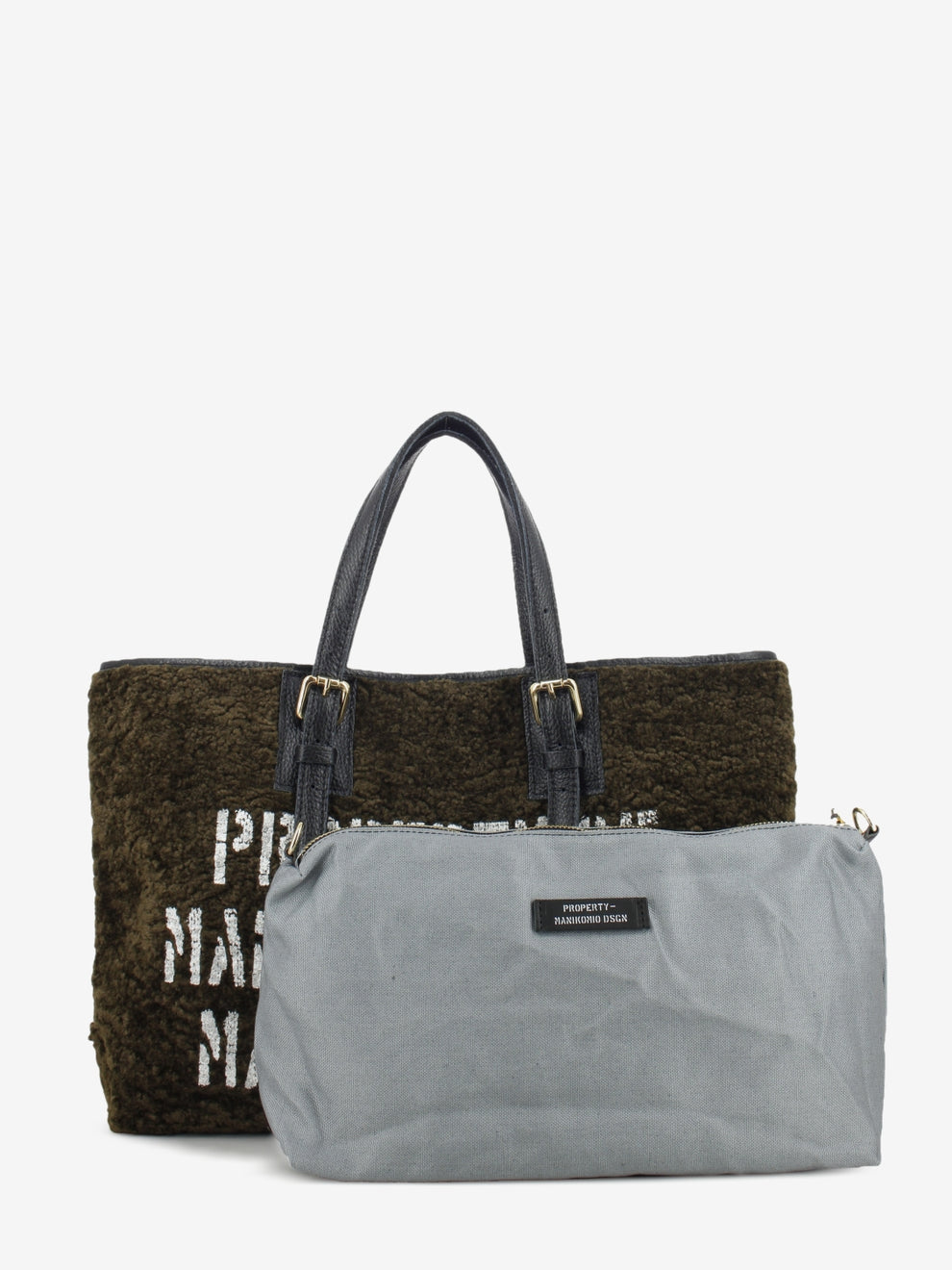 BROWN ECO FUR SHOPPING BAG SHPEF03BROWN