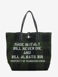 MIA BUFFALO CHECK SHOPPING BAG MILITARY BLACK SHPMIABC03MILITARYBLACK