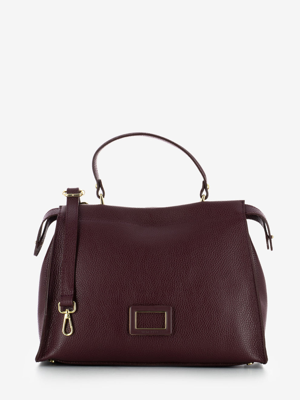 Borsa a mano medium Adele burgundy / gold