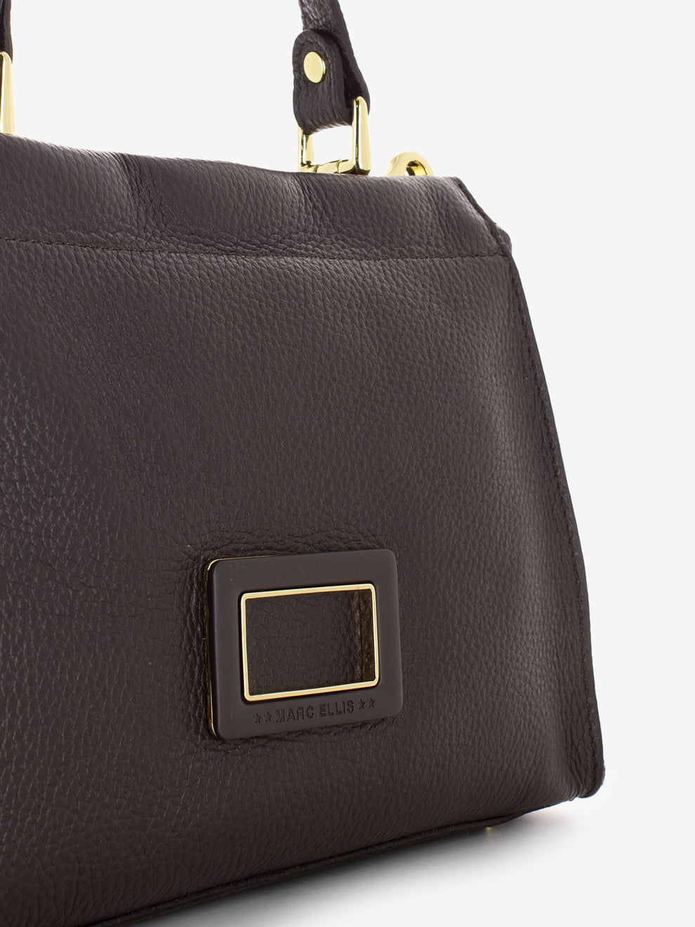 Borsa a mano small Adele cocoa / gold