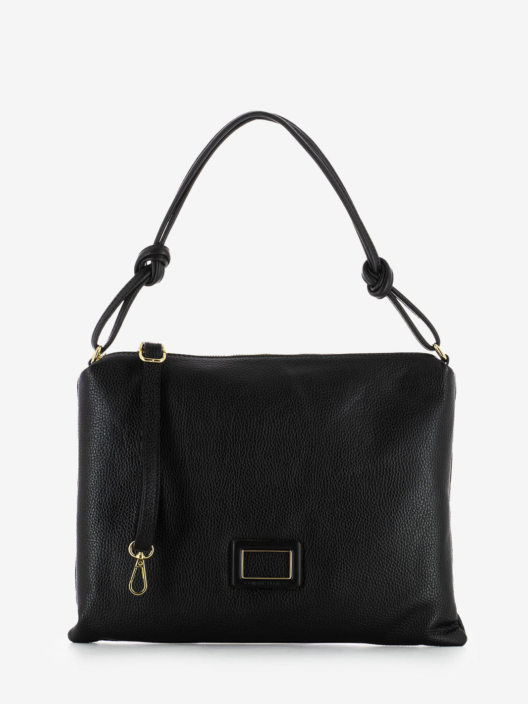 Borsa a spalla Eluna in pelle black / gold